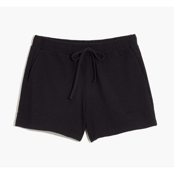 Madewell black seersucker Drawstring Shorts - Picture 3 of 5